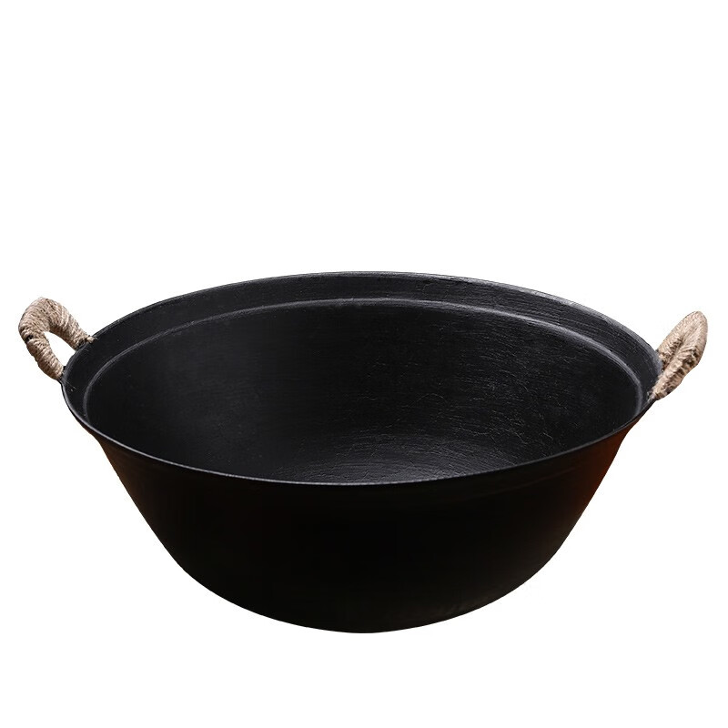 禾呈双耳锅老式铁锅炒锅生铁锅 铸铁锅无涂层不易粘锅 传统炒菜锅具