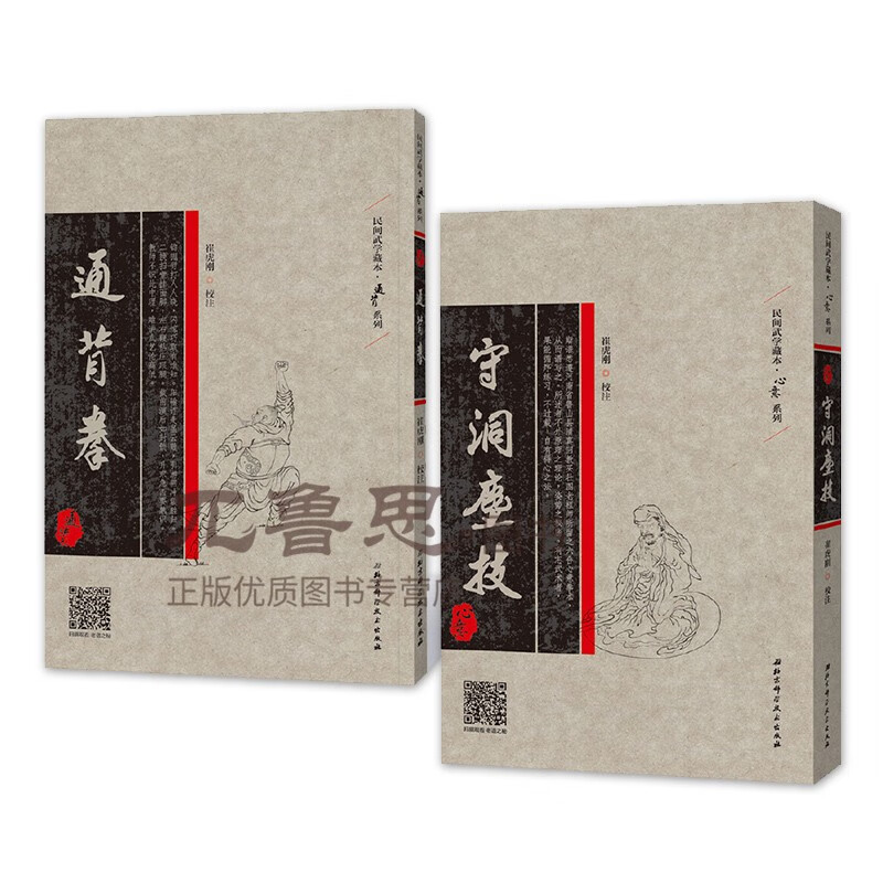 套装全2册 守洞尘技+通背拳 珍藏古本 心意六合拳河南马学礼传系崔虎刚校注用手抄秘谱打通中华拳法武学