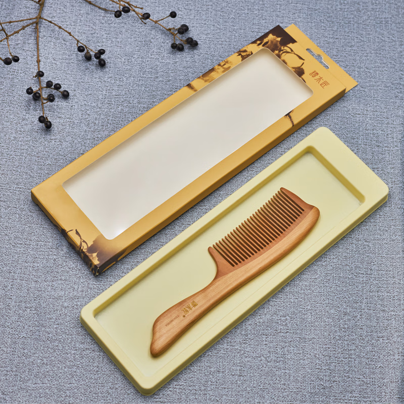 谭木匠yhnjm0301 0304天然牛筋木梳子送父母送女友创意生日礼物 yhnj