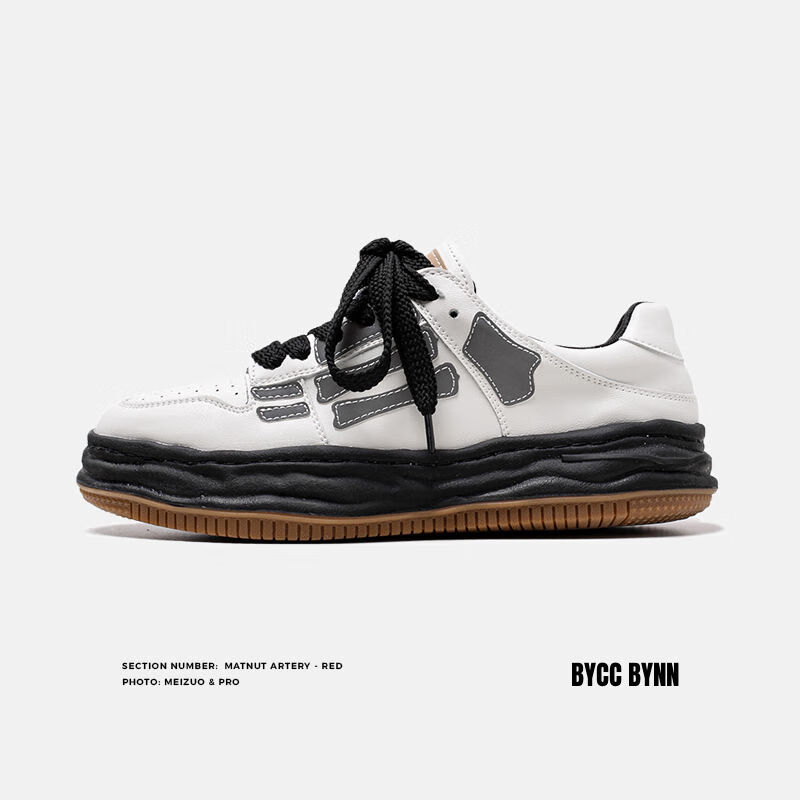 铭汇通mmy溶解鞋鞋子男2024夏季小众三原康裕骨头溶鞋厚底 白色 39男