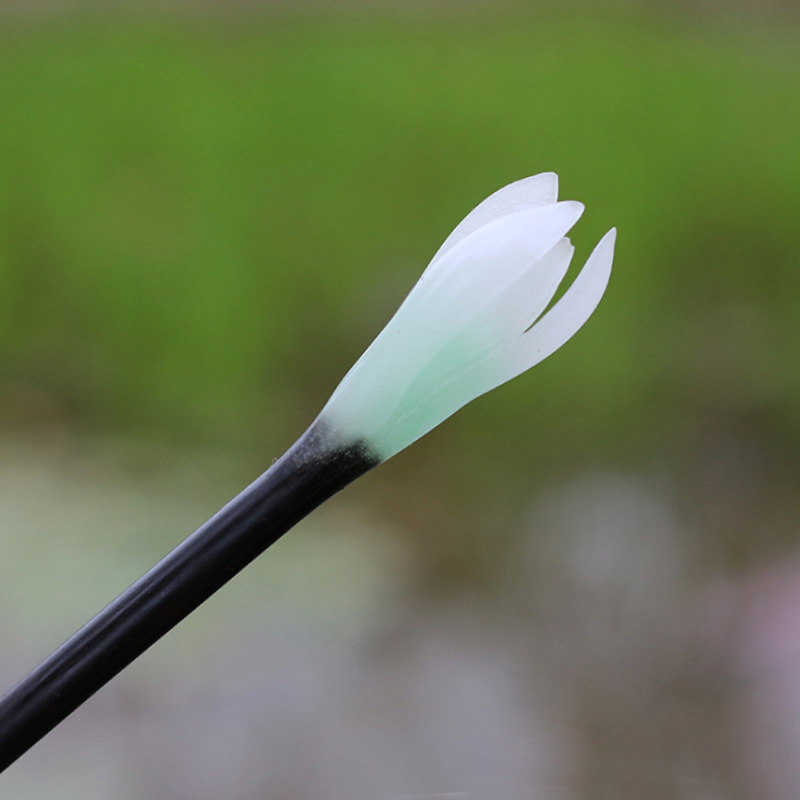 手工定制仿玉兰花簪木兰簪黑檀木发簪子改良古风汉服配饰(礼盒装)