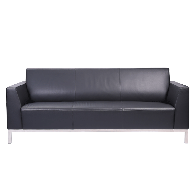 圣奥Sunon办公室沙发商务会客沙发简约接待沙发现代真皮沙发牛皮办公沙发ST60.31.CN三人位