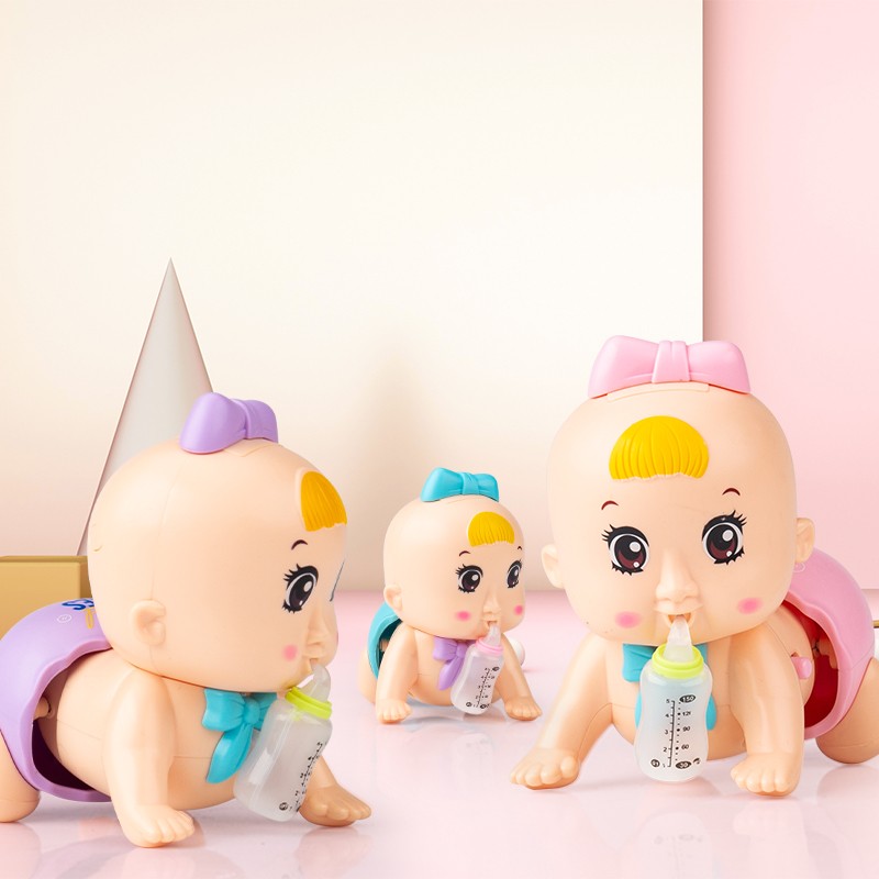 益米 儿童玩具男孩女孩 宝宝玩具学爬神器电动爬行娃娃声光音乐早教婴儿引导爬行娃娃6-12个月新年礼物