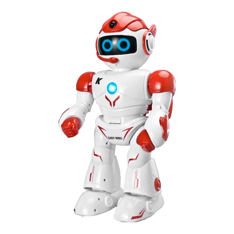 JJRC兒童智能遙控機(jī)器人大號(hào)機(jī)械人益智玩具男孩1-3歲新年禮物2-4-6歲 柯迪威搏-K19【紅色】APP+遙控 好玩有趣早教兒童機(jī)器人玩具