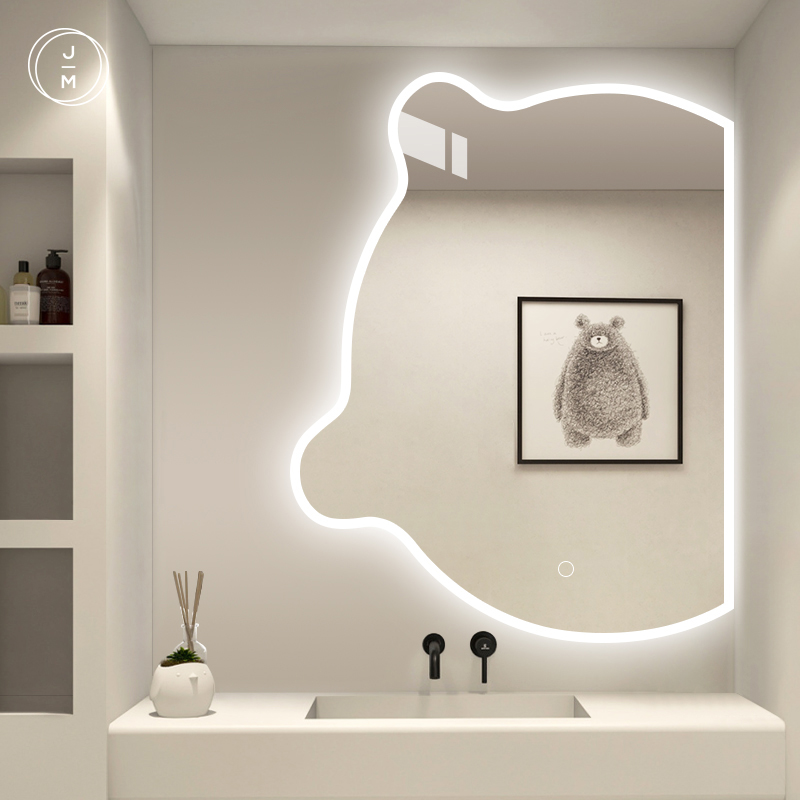 晶饰美(jensmer)不规则智能镜子异形创意浴室镜壁挂高清触摸屏梳妆镜