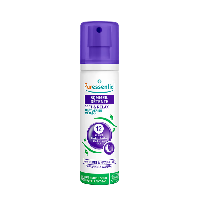 璞醫(yī)香（Puressentiel）薰衣草精油睡眠噴霧 舒壓香薰法國(guó)舒緩枕頭噴霧75ml