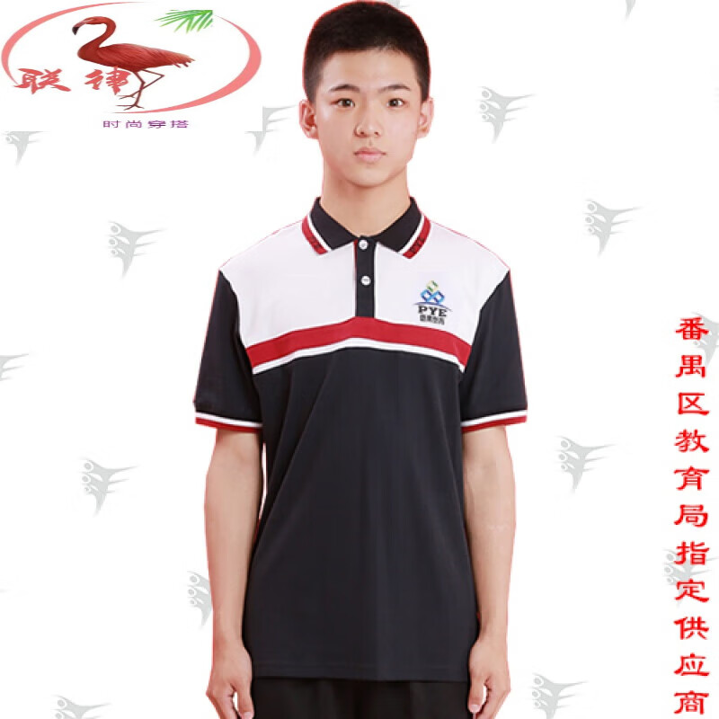 紫矜芙广州市番禺区高中校服番禺男夏运衣 番禺教育 155cm
