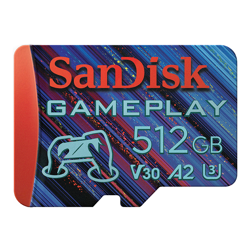 闪迪（SanDisk）512GB TF内存卡 A2 U3 V30 4K 游戏存储卡 读速190MB/s 写速130MB/s 游戏不卡顿 游戏机掌机专用卡
