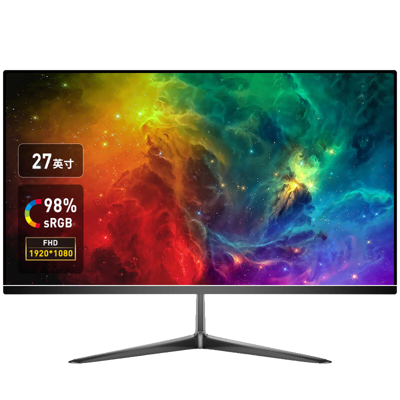 KKTV 27英寸 高清 专业办公 大屏显示器 微边框 低蓝光爱眼 HDMI接口  75HZ 电脑液晶屏幕 K27ZH