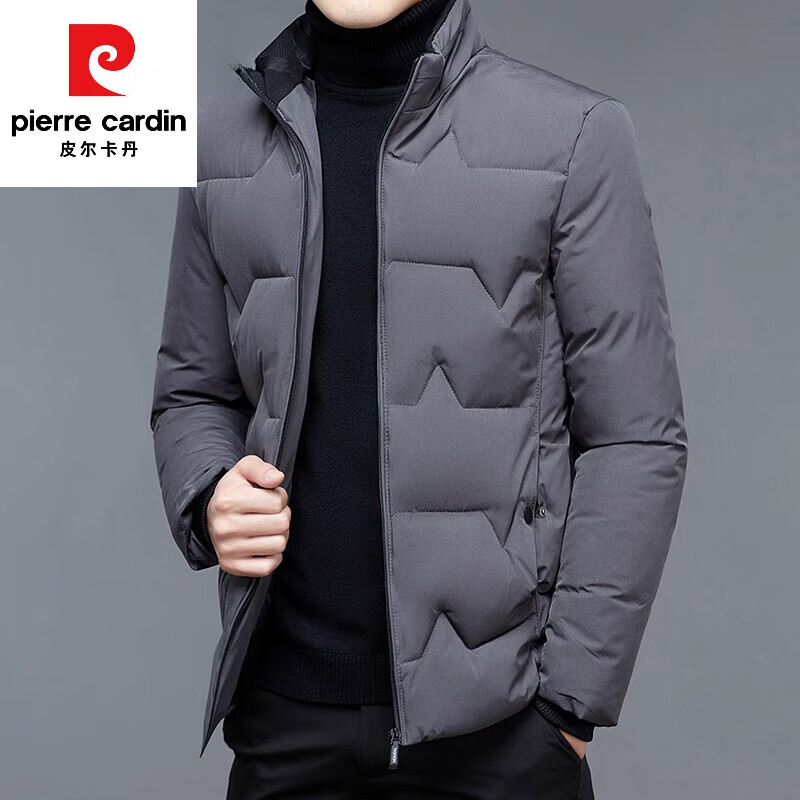 皮尔卡丹（pierre cardin）男士棉衣2023秋冬季新款棉服高档商务加厚保暖棉袄冬装外套男潮 黑色 XL 180(140-160斤)