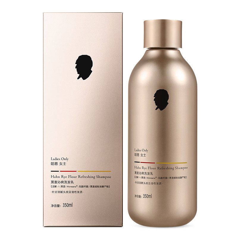 哈恩女士黑麦头皮毛囊洗发水去屑清洁柔润滋养修护洗发乳舒缓头皮哈嗯