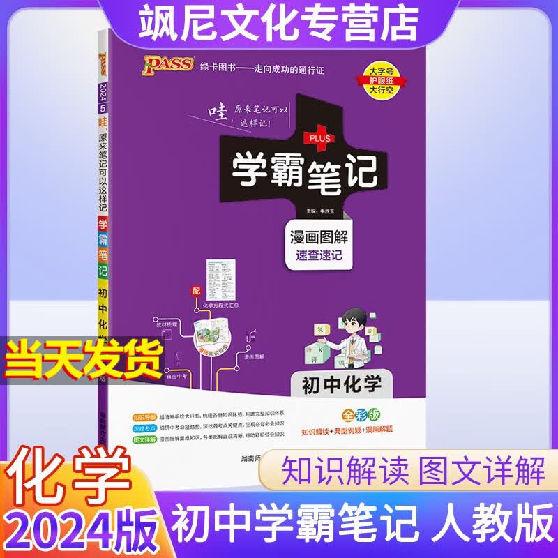 2024新版初中学霸笔记 化学 人教版
