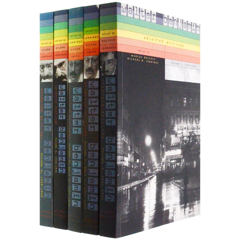包邮现货英文版本雅明作品选集五卷集walter benjamin 5 volumes