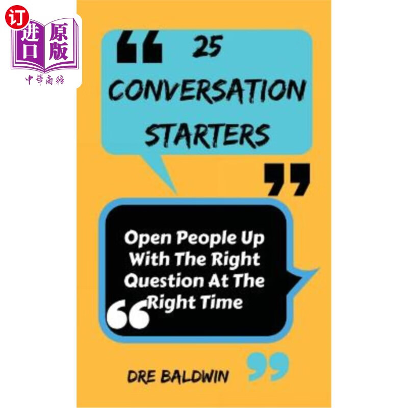 海外直订25 conversation starters: learn to open people up with