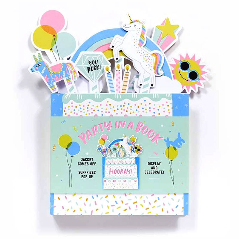 【现货】【创意花盆礼品书】Party in a Book书中狂欢 成人翻翻立体书 英文原版花卉园艺