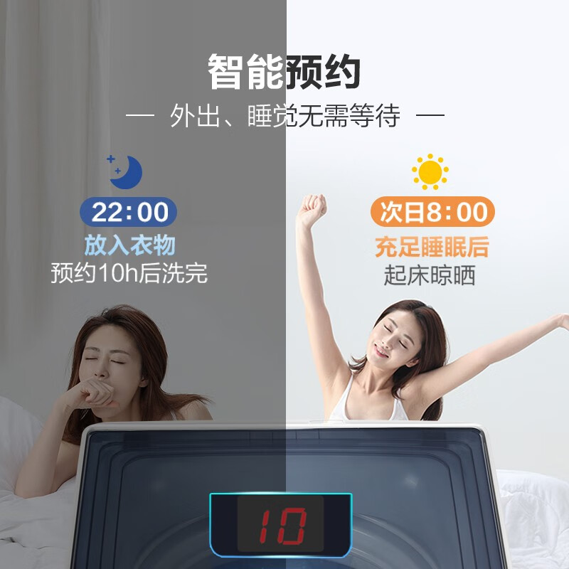 海尔（Haier）10KG波轮洗衣机全自动 防菌防霉 专用桶自洁 自编程随心洗 EB100Z129