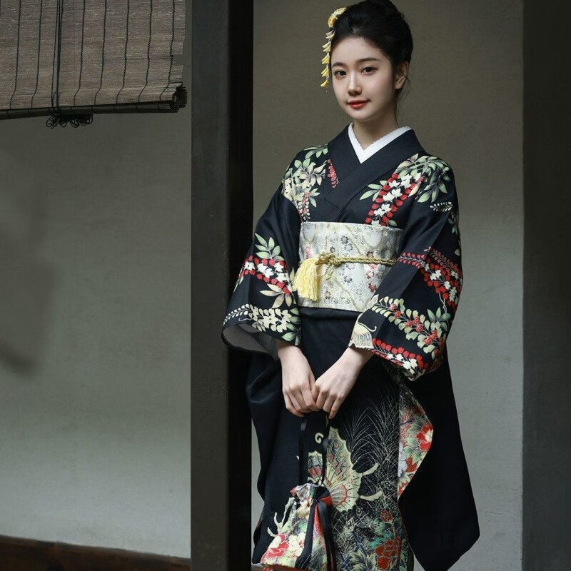 6015 日本和服女正装樱花和服女正装传统服装神明