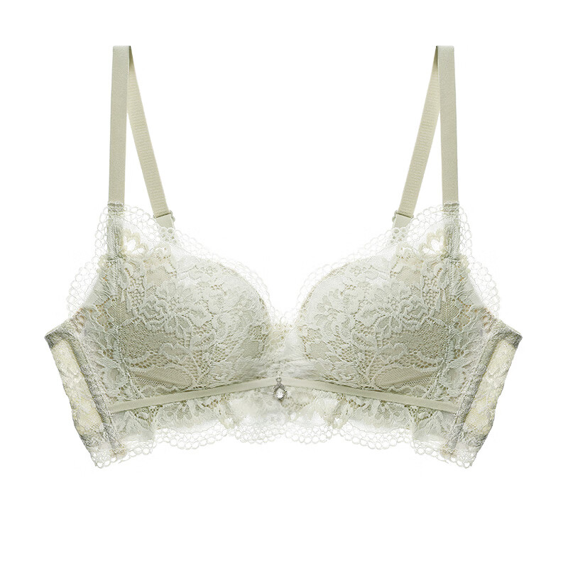 伊丝艾拉(yiselle)伊丝艾拉无钢圈聚拢文胸 蕾丝内衣女中厚杯玻尿酸亲