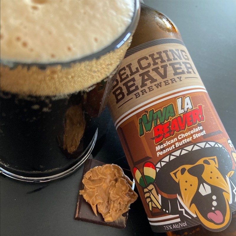 打嗝海狸海狸万岁巧克力世涛啤酒 维瓦拉花生酱牛奶甜世涛 美国进口精