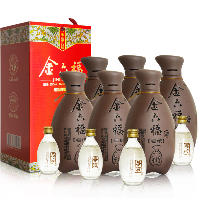 金六福福根系列 浓清兼香型白酒50.