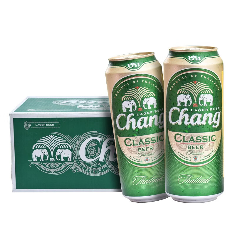 泰象（Chang Beer）泰国原装进口 双象象牌 泰国大象啤酒 咖啡拉 泰象啤酒500ml*1 1mL 24罐