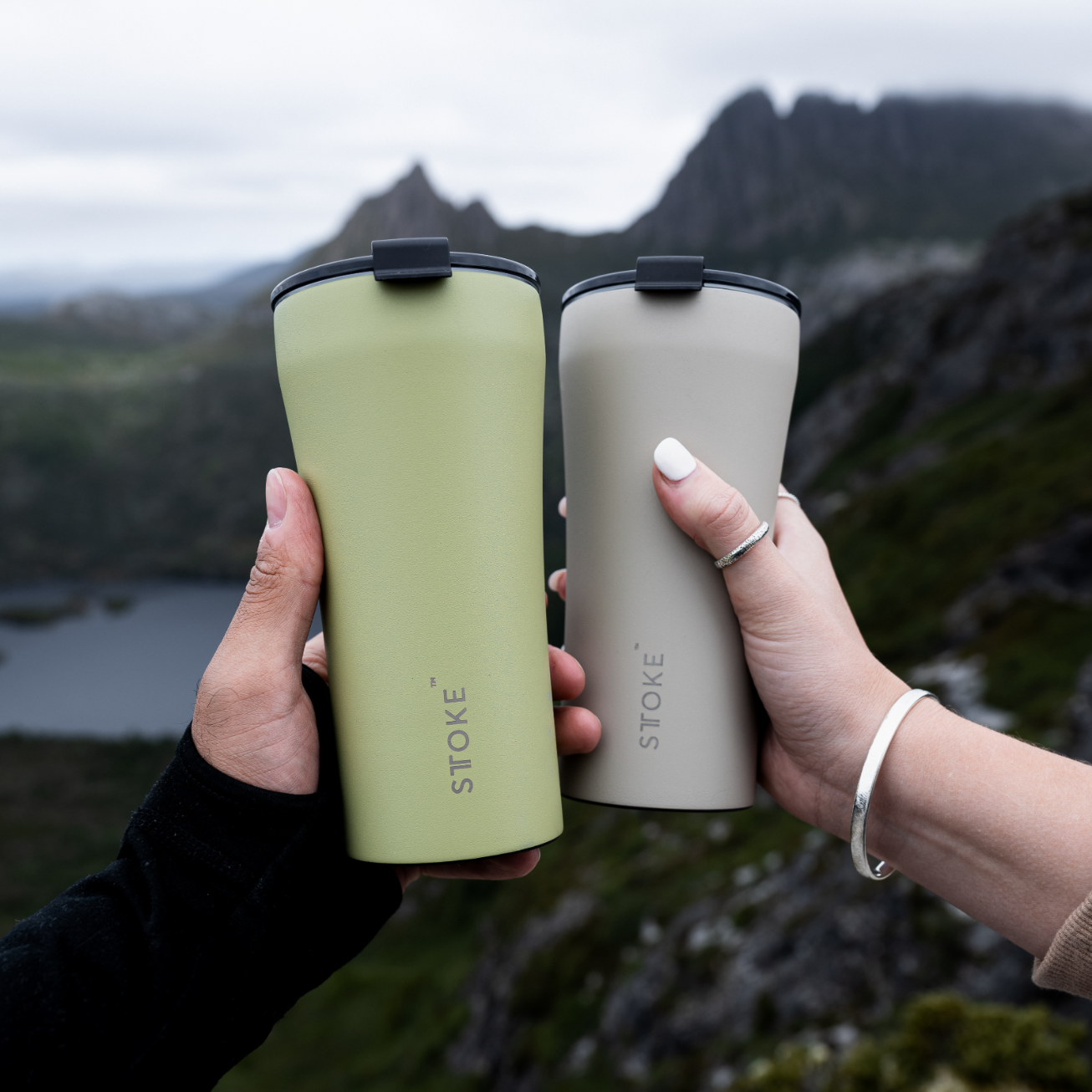 慕咖STTOKE咖啡杯陶瓷内胆高颜值保温杯便携实用随行水杯生日礼物茶杯 【明星钟爱】牛油果460ml【户外系列】