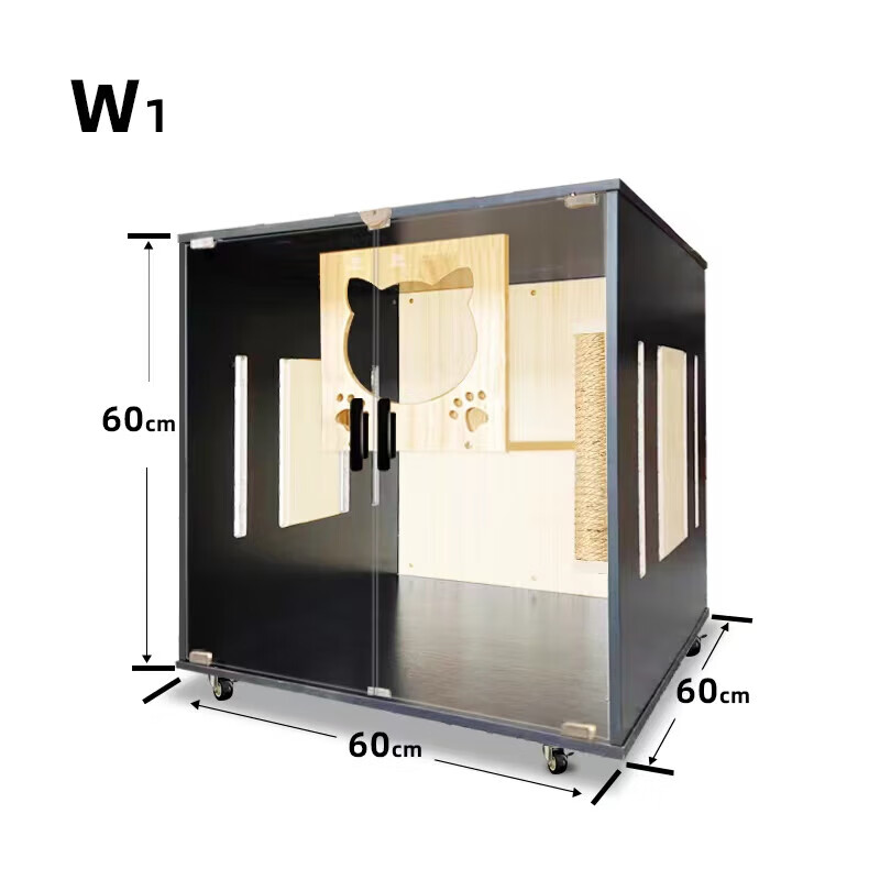 柜两层猫咪繁殖繁育笼超大 w1防水款60*60*60cm 自己安装建议自备电钻