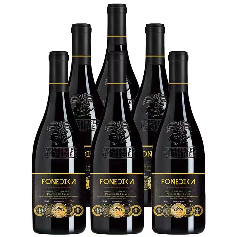 梵迪卡(FONEDIKA)赤霞珠干红葡萄酒750ml*6瓶整箱装法国原酒进口科尔亚特红酒caamdego