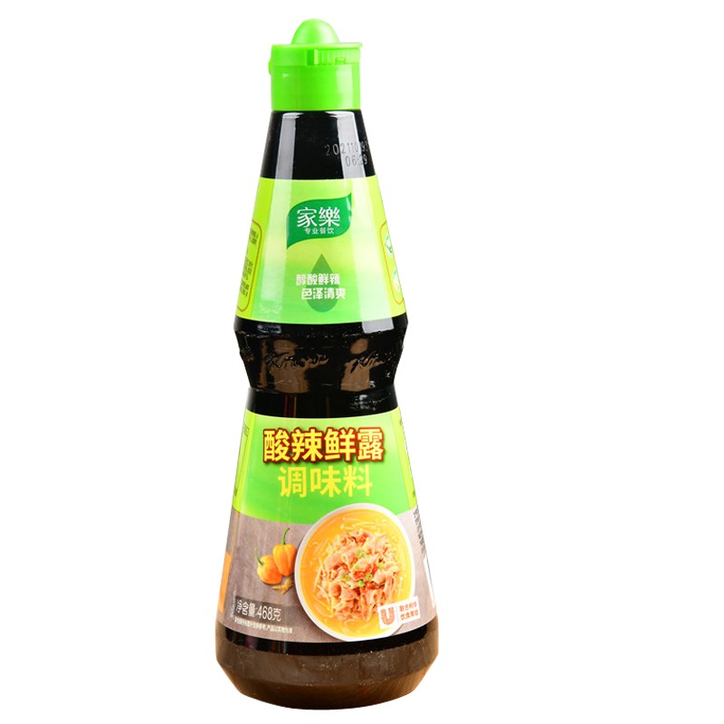 家乐酸辣鲜露468g酸辣汁热炒鲜露凉拌菜调味料家乐辣鲜露酸辣鲜露