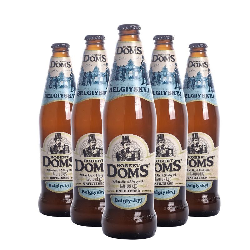 5折 乌克兰多玛斯原装进口doms罗伯特多姆斯精酿白啤窖藏啤酒500ml