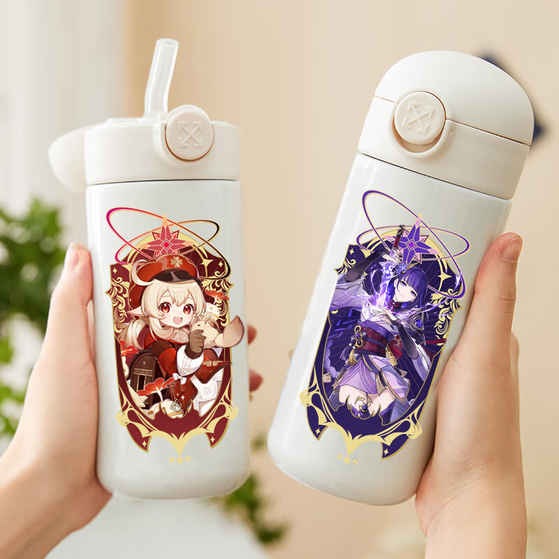 原神保温杯胡桃 周边水杯甘雨神里绫华雷神八重神子胡桃二次元动漫