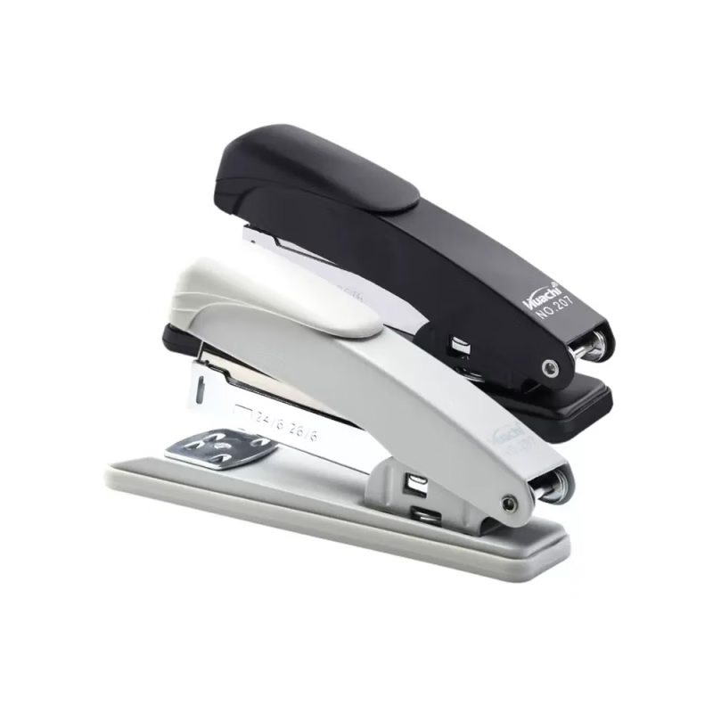 LZN加大订书机大号重型办公学生用加厚简约多功能钉书机12号钉子 【升级特厚】时尚灰+1000枚钉