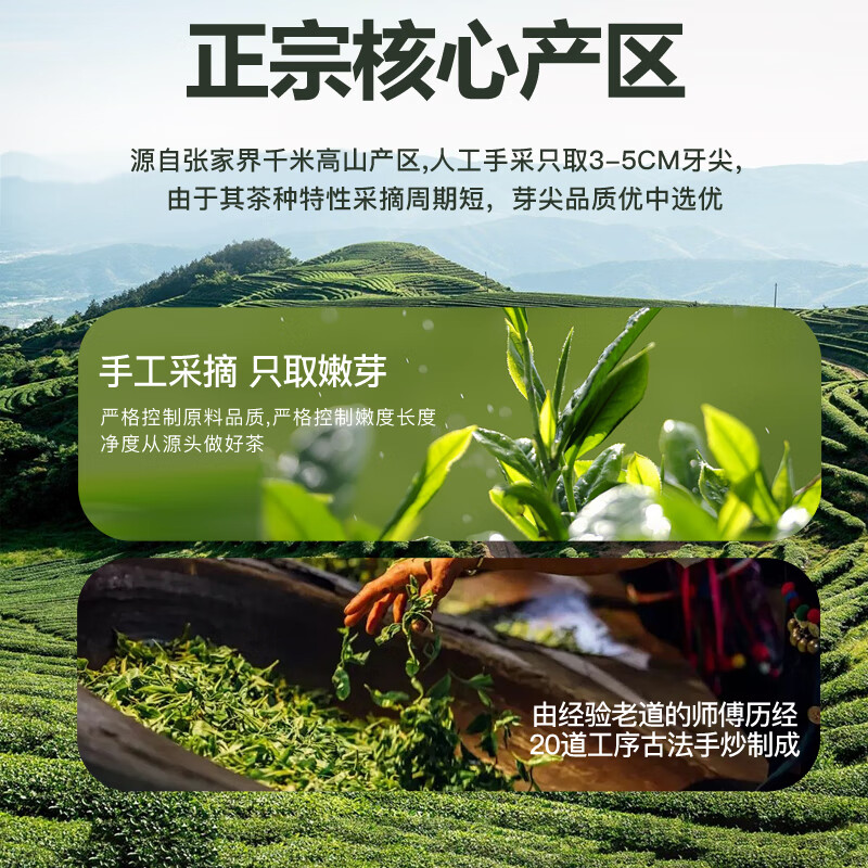 岩根雪莓茶张家界正宗龙须茶永顺霉茶养生茶土家藤茶嫩芽尖野生莓茶 家庭装125克(一袋装)送旅行装