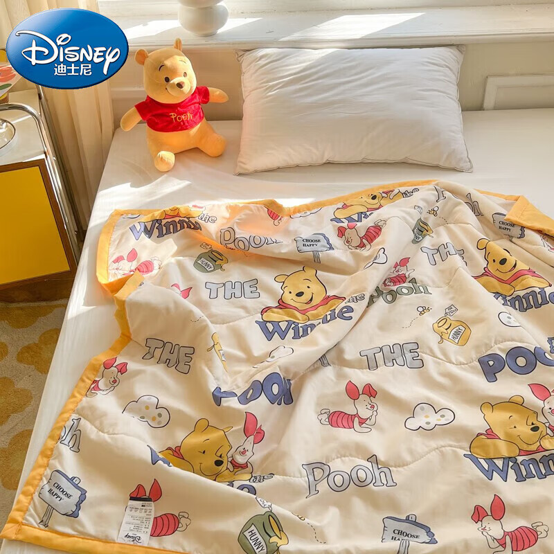 迪士尼（Disney）A类空调被儿童被子幼儿园午睡用学生宿舍盖被抗菌水洗夏被 维尼熊