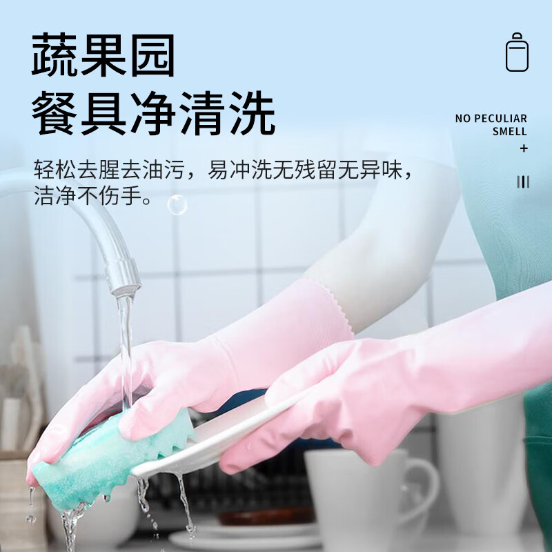 蔬果园洗洁精洗碗液 食品用A类去油除味洗涤剂家用厨房果蔬餐具净家庭装 【海盐生姜】800g