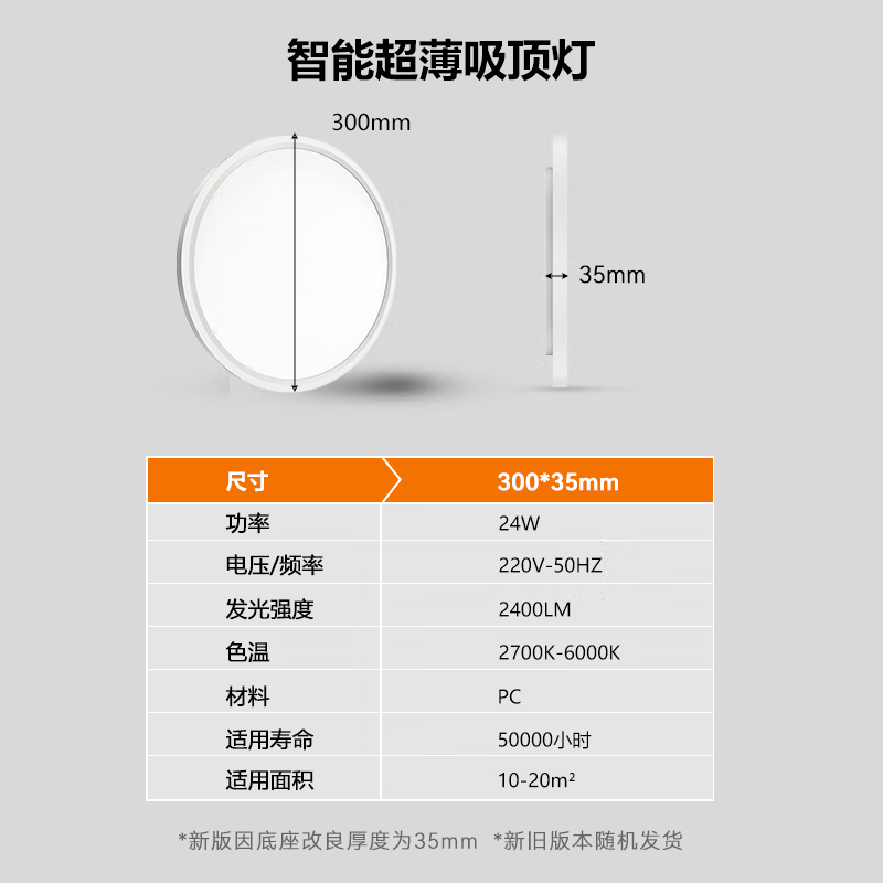 RIGHTWAY卧室灯led吸顶灯儿童房间灯卧室灯具主卧灯护眼智能带遥控2025款 主灯+背面夜灯-30cm（10㎡以下） 10-20㎡
