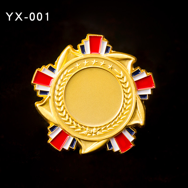 金属徽章定做勋章胸章奖牌定制胸针胸花做校徽班徽银纪念币设计 yx