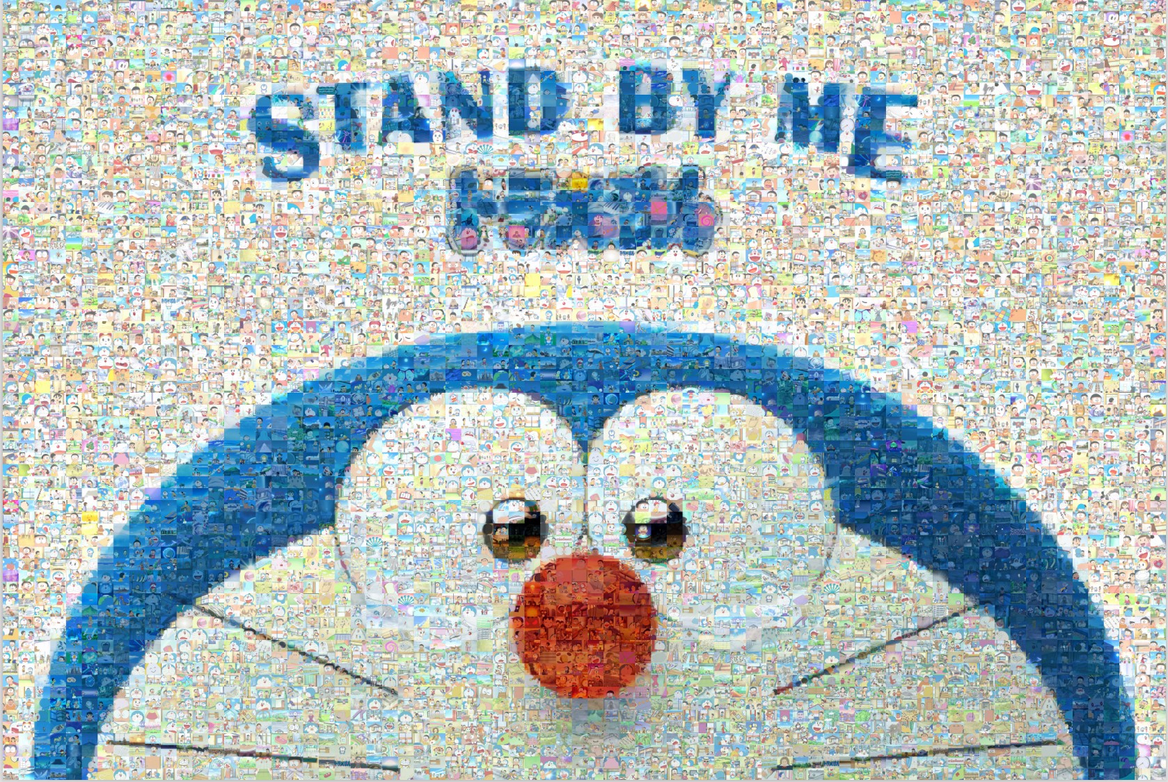 片成人拼装减压动漫儿童周边平图玩具 哆啦a梦马赛克拼图木质1000片