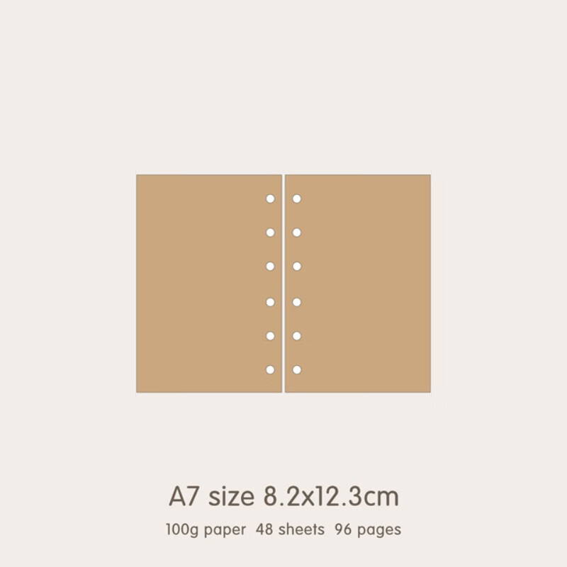 a7活页纸6孔活页本内芯活页替芯a7可替换纸张笔记本子六孔内页 a7