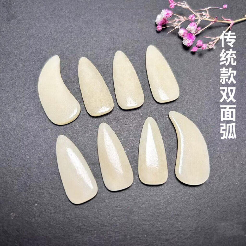 yama jia弹古筝指甲天然玉化骆驼骨指甲儿童考级演奏古筝指甲遥指