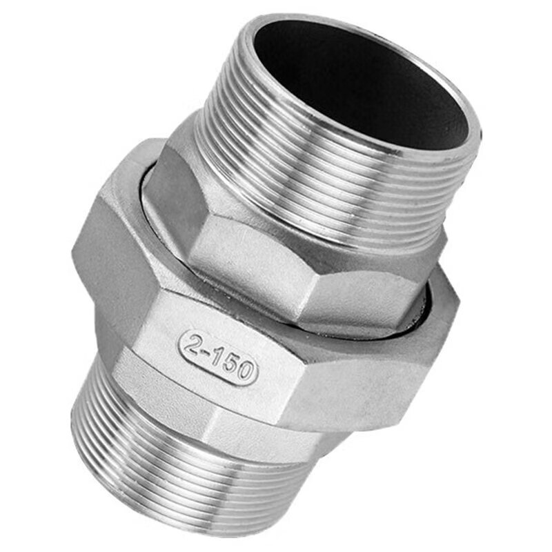 星期十 2.5寸dn65 304不锈钢外丝活接头油任油拧活节