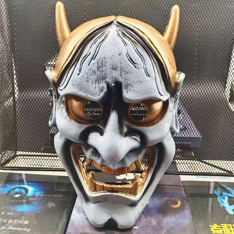 日本般若面具 般若面具全脸cos成人男日本鬼武士鬼脸日式面具挂件装饰