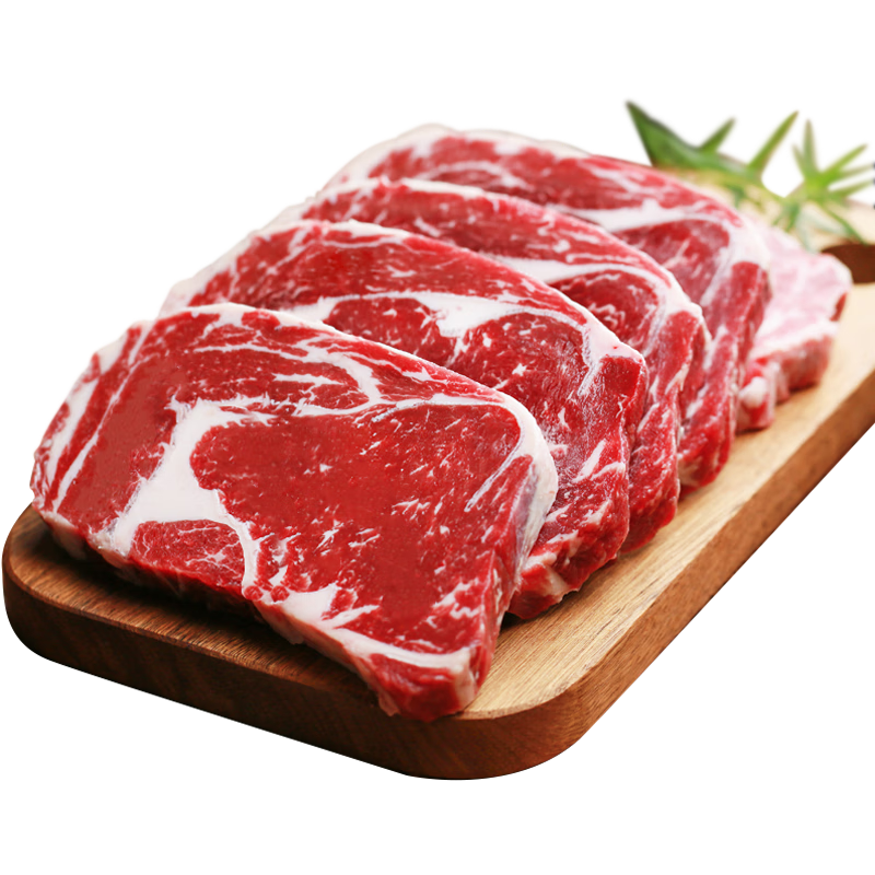 小試牛（XIAOSHINIU）阿根廷進(jìn)口原切眼肉牛排 草飼肉眼雪花牛扒 兒童生鮮牛肉 眼肉牛排【3-4片共1斤】