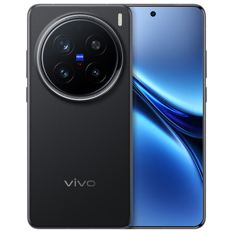vivo X200 Pro 16GB+512GB 辰夜黑 國家補(bǔ)貼 蔡司2億APO超級長焦 藍(lán)晶×天璣9400 拍照 AI 手機(jī)