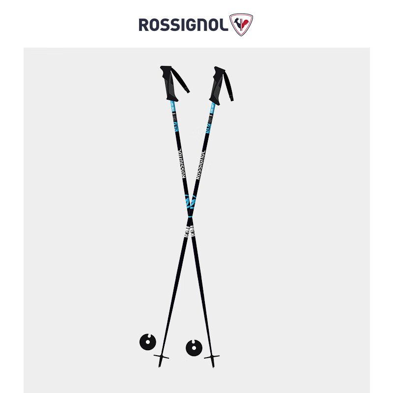 ROSSIGNOL卢西诺ELECTRA系列男女通用款滑雪杖滑雪装备双板雪杖 蓝色 110