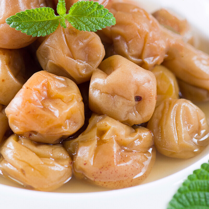 巢浩潮汕特产咸水梅腌制咸酸梅500g青梅子咸话梅盐水青竹梅