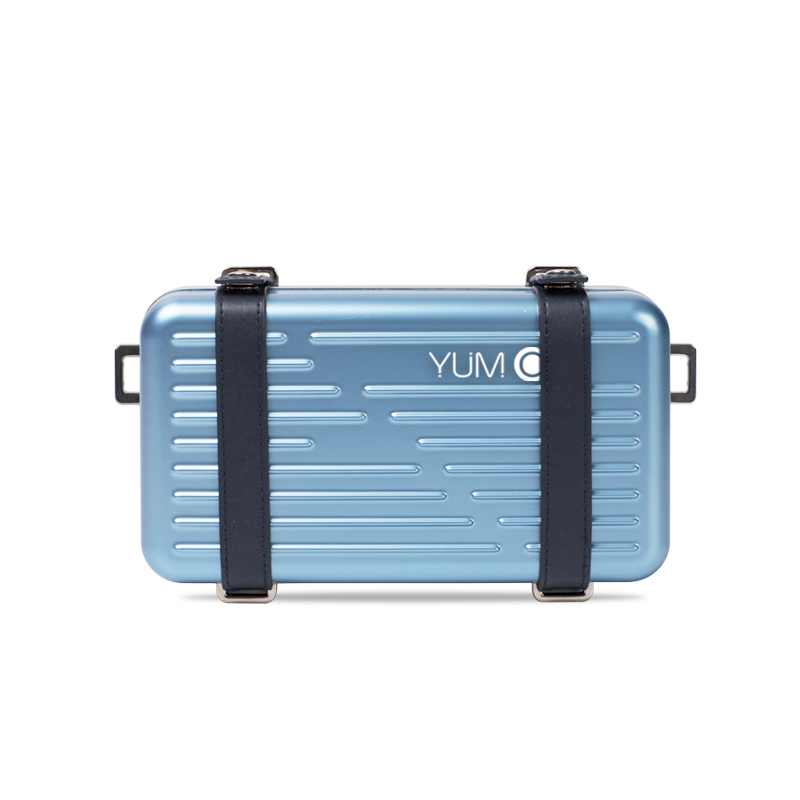 Y.U.M.C.潮流小巧时尚单肩斜跨迷你旅行箱单肩包A1020 蓝色