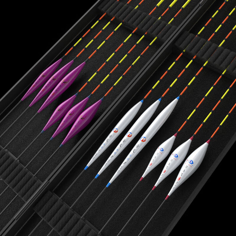 宰搂高灵敏野钓浮漂纳米加粗醒目鲫鱼漂盒装鱼漂组合套装全套成品鱼标 套装07