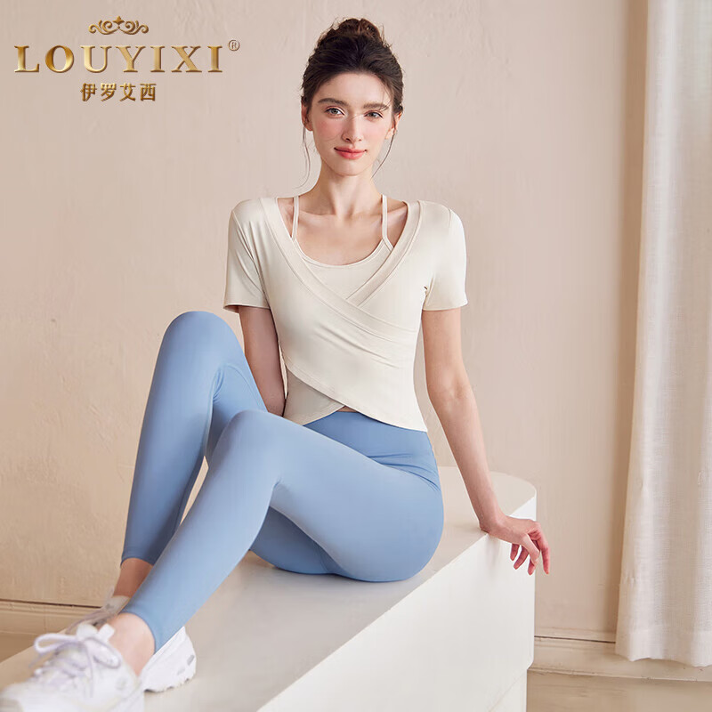 伊罗艾西品牌瑜伽服女套装2024新款高级感普拉提训练专业健身服女两件