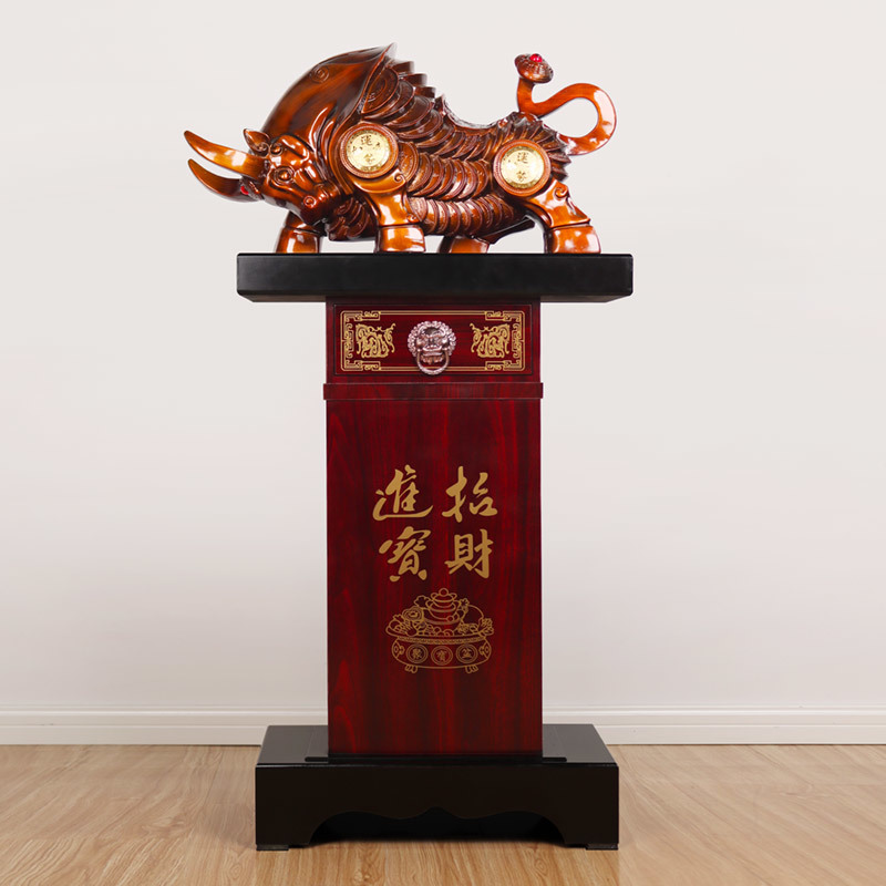 式大号工艺品客厅玄关装饰品饭店公司新店开业乔迁礼品 运势如意牛